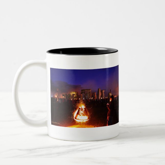 Fire Garden Two-Tone Coffee Mug (Left)