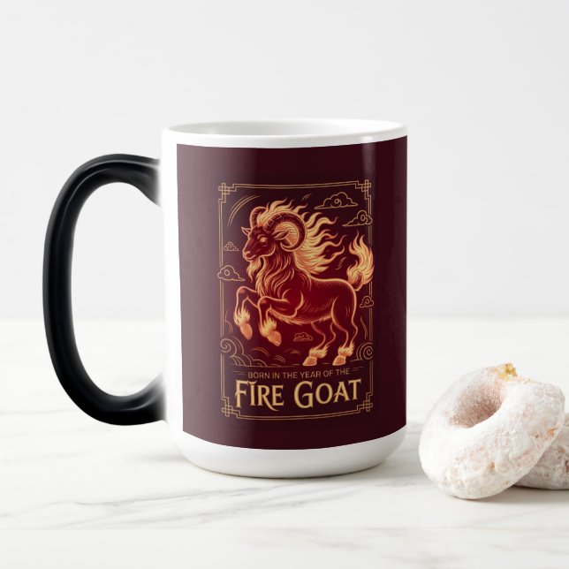 Fire Goat 2027 Birthday Mug (With Donut)