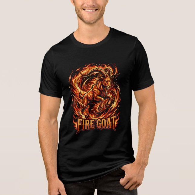 Fire Goat 2027 Born Birthday Tee (Front)