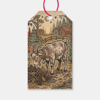 Fire Goat 2027 New Year Gift Tags