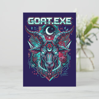 Fire Goat 2027 The Goat Flat Card Year of the Goat