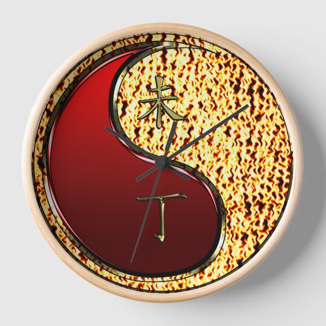 Fire Goat Clock (Front)