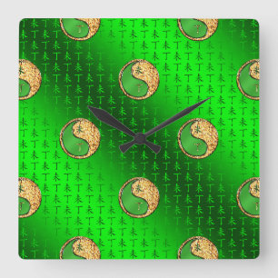 Fire Goat Square Wall Clock