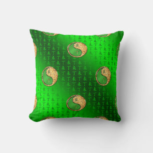 Fire Goat Throw Pillow