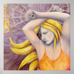 Fire Goddess Dancing Poster