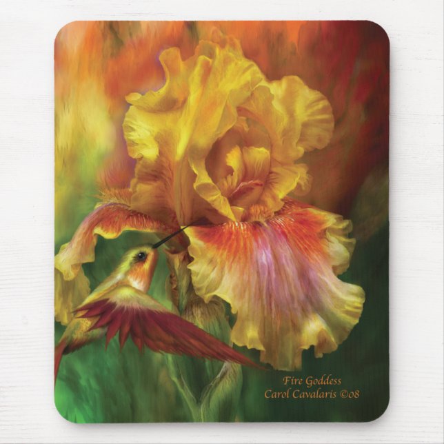 Fire Goddess Iris Mousepad (Front)