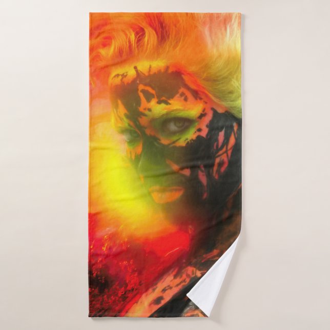 Fire Goddess PELE Bath Towel (Bath Towel)
