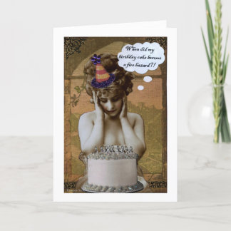 Fire Hazard Birthday Card