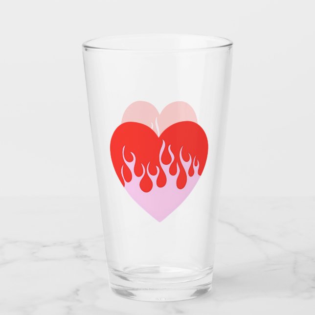 Fire Heart Glass (Front)