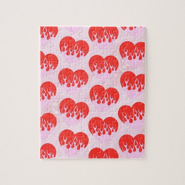 Fire Heart Jigsaw Puzzle (Vertical)