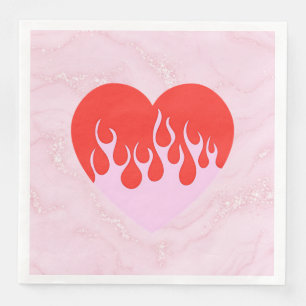 Fire Heart Napkin