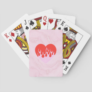 Fire Heart Playing Cards