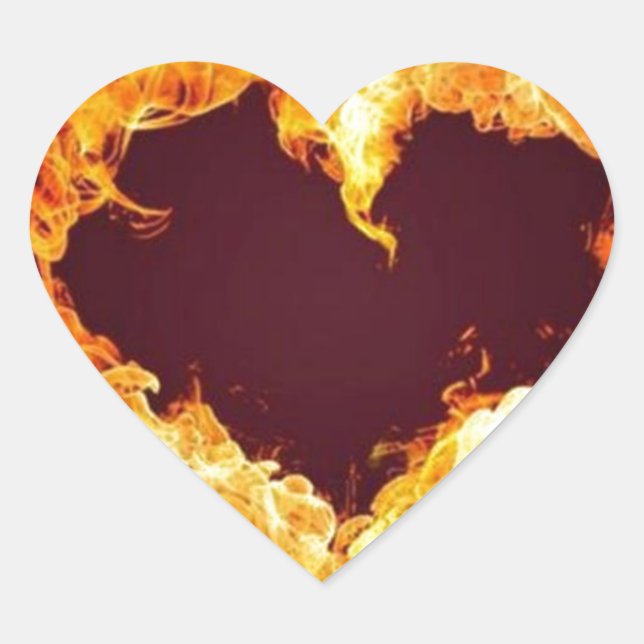 FIRE HEART STICKER (Front)