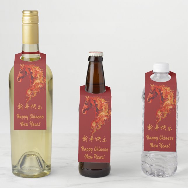 Fire Horse Bottle Tag (In Situ)