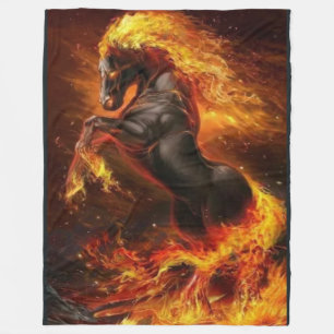 FIRE HORSE FLEECE BLANKET