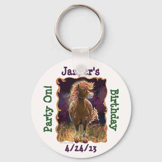 Fire Horse Keychain (Front)