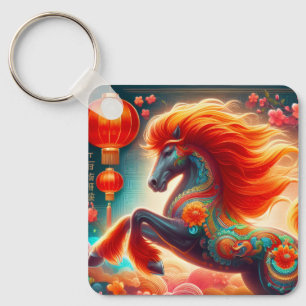 Fire Horse Keychain