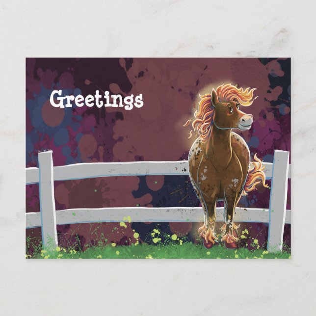 Fire Horse Postcard (Front)