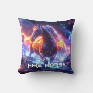 FIRE HORSE - SHENG XIAO - THROW PILLOW