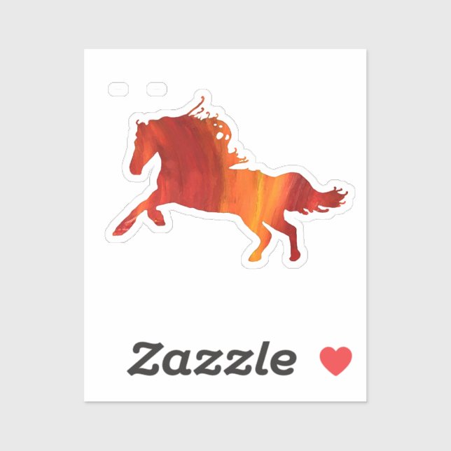 Fire horse Sticker (Feuille)