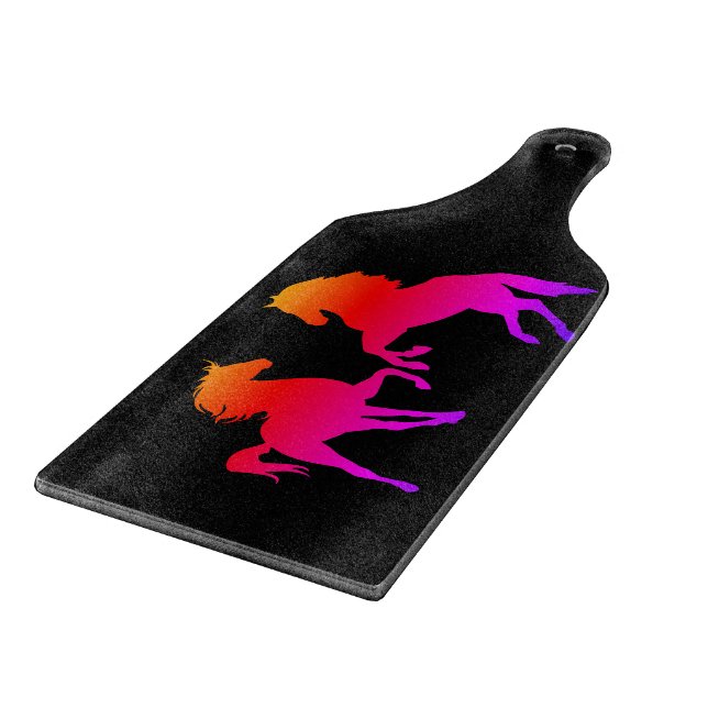 Fire Horses Cutting Board (Corner)