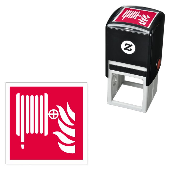 Fire Hose Reel Safety Sign Self-inking Stamp (In Situ)