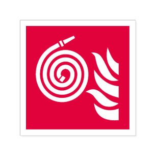 Fire Hose Safety Sign Self-inking Stamp