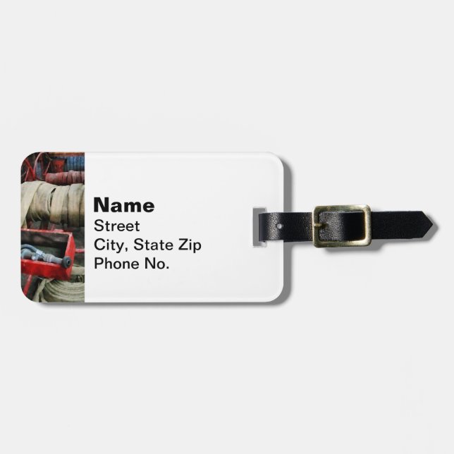 Fire Hoses Luggage Tag (Front Horizontal)