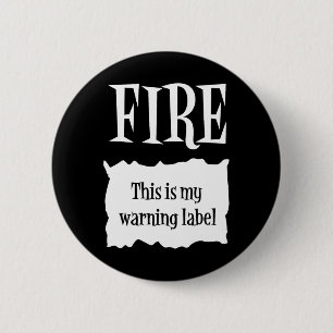 Fire - Hot Packet Halloween Taco Costume 1 2 Inch Round Button