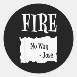 Fire - Hot Packet Halloween Taco Costume  Classic Round Sticker