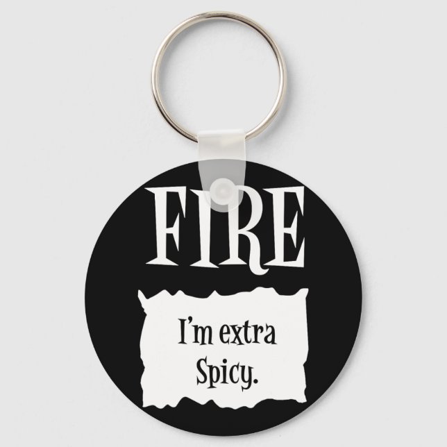FIRE - Hot Packet Halloween Taco Costume  Keychain (Front)