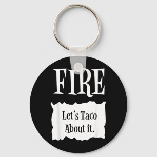 FIRE - Hot Packet Halloween Taco Costume Keychain
