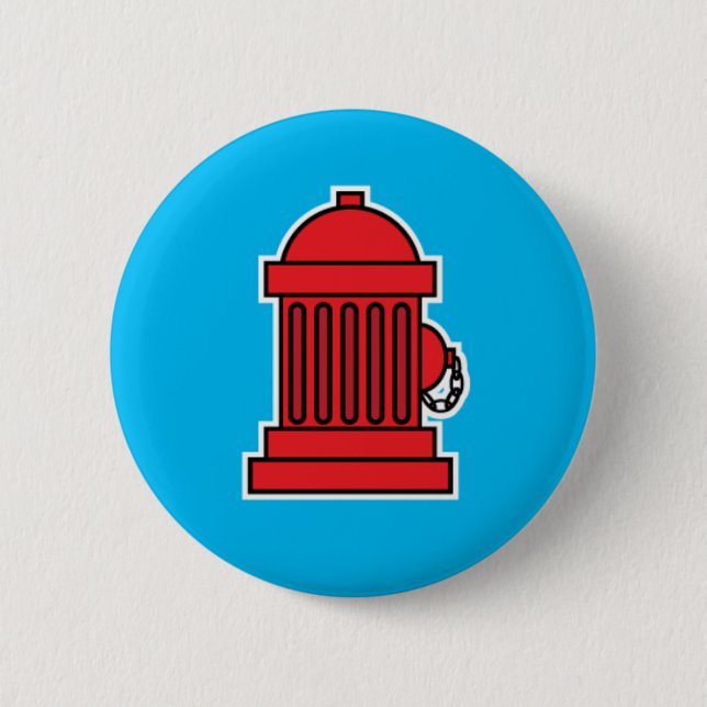 Fire Hydrant 2 Inch Round Button (Front)