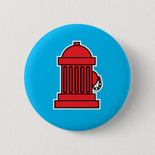 Fire Hydrant 2 Inch Round Button