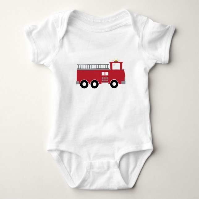 Fire Hydrant Baby Bodysuit (Front)