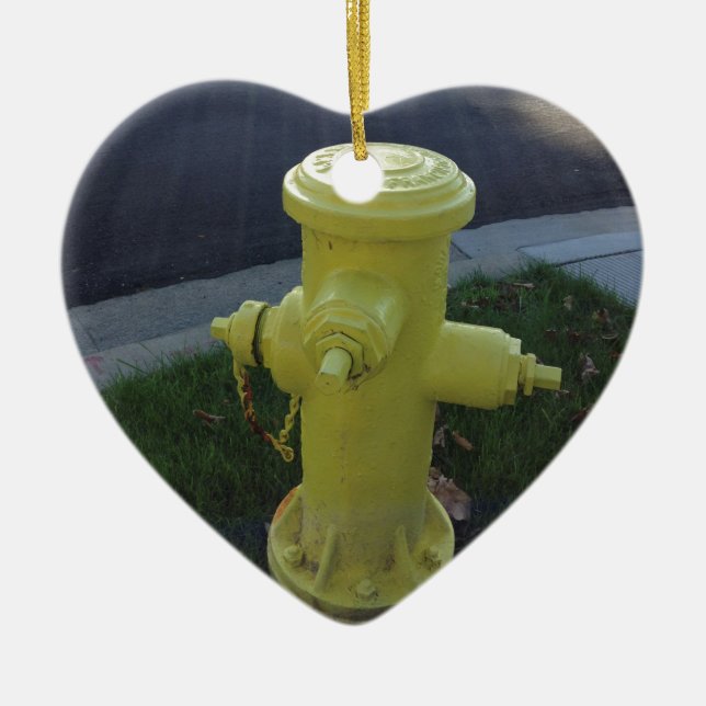 Fire Hydrant Ceramic Ornament (Front)