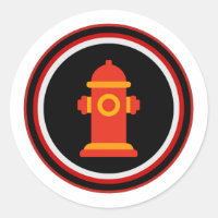 Fire Hydrant Party Sticker