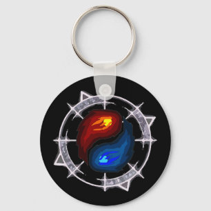 Fire, Ice and Arcane Keychain
