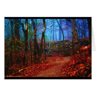 Fire & Ice Forest Oil Painting Gifts Apparel