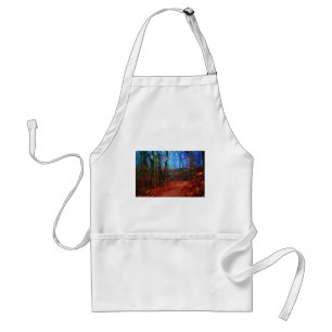 Fire & Ice Forest Oil Painting Gifts Apparel Standard Apron