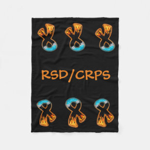 Fire & Ice Ribbon Fleece Blanket