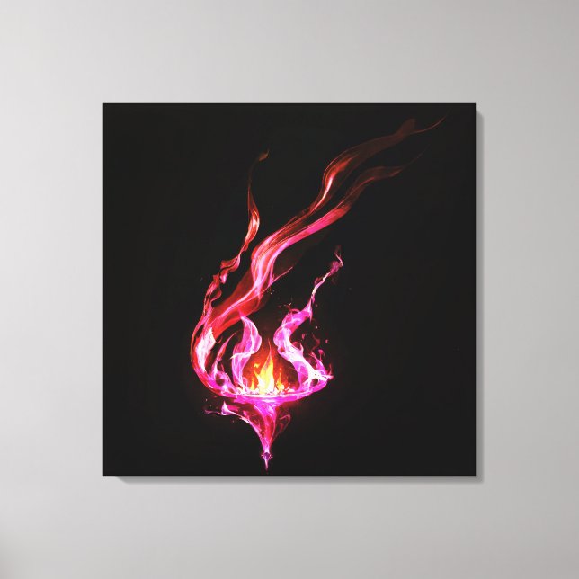 Fire Illution Canvas Print (Front)
