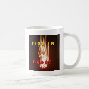 Fire in My Heart Art Print Coffee Mug