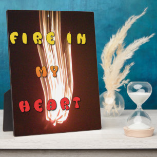 Fire in My Heart Art Print Plaque