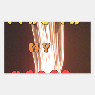 Fire in my heart briliant fireworks Hakuna Matata. Sticker