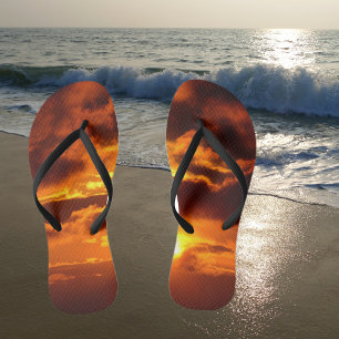 Fire in the Sky Flip Flops