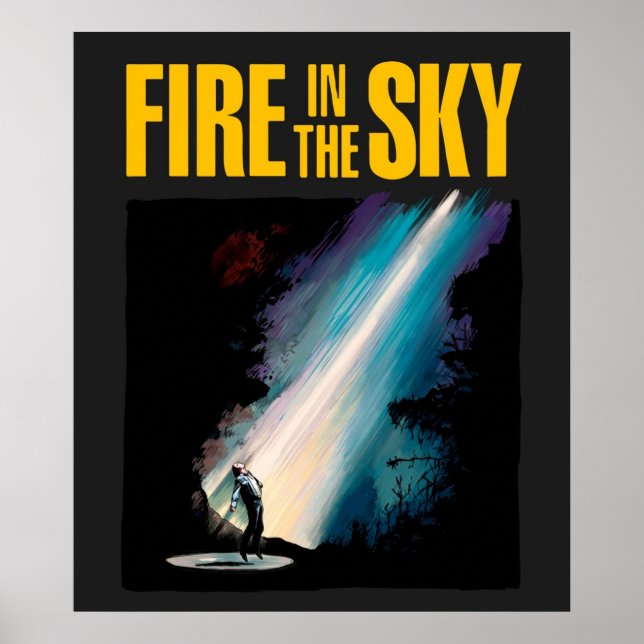 Fire in the Sky Illustration Poster (Front)