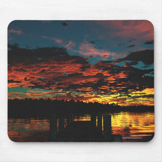 Fire in the Sky Mousepad (Front)
