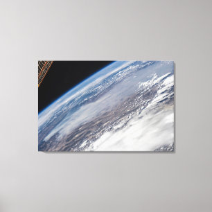 Fire In Yosemite National Park & Stanislaus Forest Canvas Print