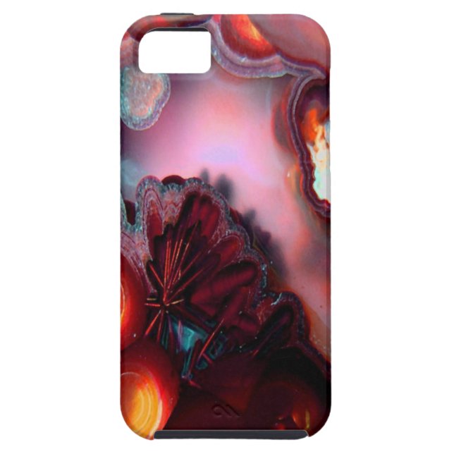 Fire Inside Agate Crystal Art Case-Mate iPhone Case (Back)
